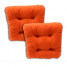 Set di 2 cuscino per sedia trapuntato circa 40 x 40 x 8 cm - 1333