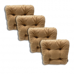 Set di 4 cuscino per sedia trapuntato circa 40 x 40 x 8...