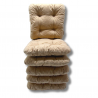Set di 4 cuscino per sedia trapuntato circa 40 x 40 x 8 cm - 1009