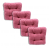 Set di 4 cuscino per sedia trapuntato circa 40 x 40 x 8 cm - 1227