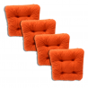 Set di 4 cuscino per sedia trapuntato circa 40 x 40 x 8 cm - 1333