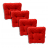 Set di 4 cuscino per sedia trapuntato circa 40 x 40 x 8 cm - 3100