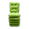 Set di 6 cuscino per sedia trapuntato circa 40 x 40 x 8 cm - 1229