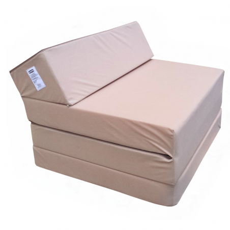 Materasso pieghevole con testiera 200x70x10 cm 1009