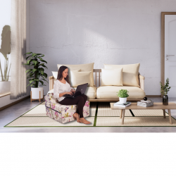 Materasso pieghevole con testiera 200x70x10 cm  1009
