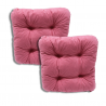 Cuscino trapuntato per sedia 40 x 40 x 8 cm -1227