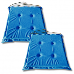 Cuscino sedia con  lacci 40x40x3cm 1331 - set di 2
