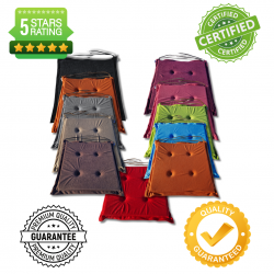 Cuscino sedia con  lacci 40x40x3cm 1000 - set di 4