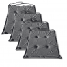 Cuscino sedia con  lacci 40x40x3cm 1008 - set di 4