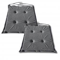 Cuscino sedia con  lacci 40x40x3cm 1008 - set di 4