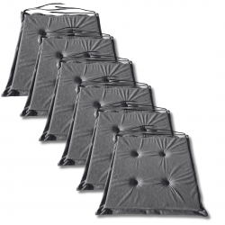 Cuscino sedia con  lacci 40x40x3cm 1008 - set di 4