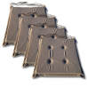 Cuscino sedia con  lacci 40x40x3cm 1009 - set di 4
