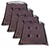 Cuscino sedia con  lacci 40x40x3cm 1021 - set di 4