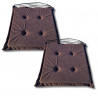 Cuscino sedia con  lacci 40x40x3cm 1021 - set di 4