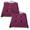 Cuscino sedia con  lacci 40x40x3cm 1224 - set di 4