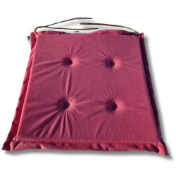 Cuscino sedia con  lacci 40x40x3cm 1227 - set di 4