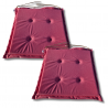 Cuscino sedia con  lacci 40x40x3cm 1227 - set di 4