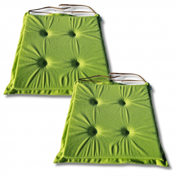 Cuscino sedia con  lacci 40x40x3cm 1229 - set di 4