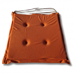 Cuscino sedia con  lacci 40x40x3cm 1333 - set di 4