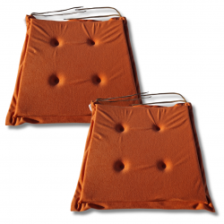 Cuscino sedia con  lacci 40x40x3cm 1333 - set di 4