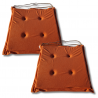 Cuscino sedia con  lacci 40x40x3cm 1333 - set di 4
