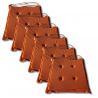 Cuscino sedia con  lacci 40x40x3cm 1333 - set di 4