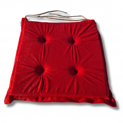Cuscino sedia con  lacci 40x40x3cm 3100 - set di 4