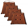 Cuscino sedia con  lacci 40x40x3cm 1000 - set di 6