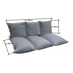 Cuscino, materasso, sedile 120 x 80 x 10 cm con cerniera 1008