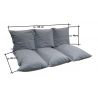 Cuscino, materasso, sedile 120 x 80 x 10 cm con cerniera 1008