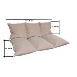 Cuscino, materasso, sedile 120 x 80 x 10 cm con cerniera 1009