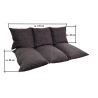 Cuscino, materasso, sedile 120 x 80 x 10 cm con cerniera 1021