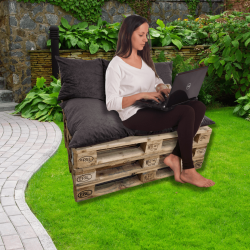 Set di cuscini, materassi per bancale con cerniera 1021