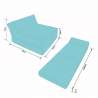 Materasso pieghevole poltrona schiuma ospiti 160x60x12 cm 1021