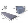 Materasso pieghevole con testiera 195x70x10 cm 1008
